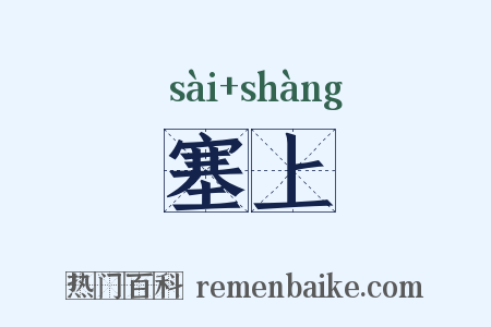 塞上是什么意思的图片